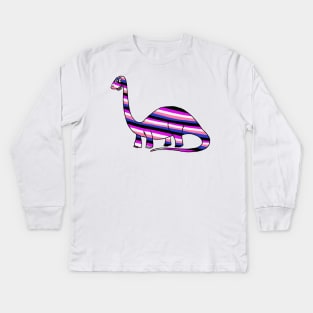 Gender Fluid Dinosaur Kids Long Sleeve T-Shirt